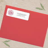 Angepasste frohe Weihnachten mit Familiennamen