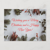 Angepasste frohe Weihnachten und ein glückliches n (Vorderseite)