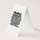 Angepasste geklappte Netzwerkkarte für vertikale Z Visitenkarten (Vorderseite)