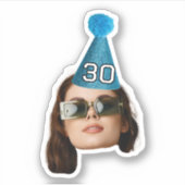 Angepasste Gesichter Foto Age Party zum Geburtstag Aufkleber (Vorderseite)