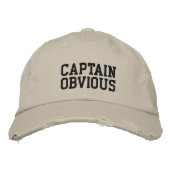 Angepasste, gestörte Baseballkappe Bestickte Baseballkappe (Vorderseite)