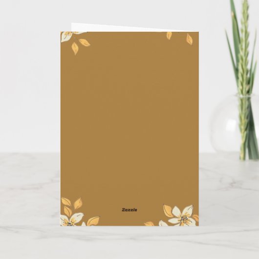 Angepasste Glückwunschkarte zum Jubiläum Faltkarte Karte (Rückseite)