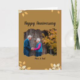 Angepasste Glückwunschkarte zum Jubiläum Faltkarte Karte