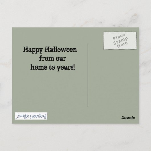 Angepasste Gravestone Themed Postkarte (Rückseite)