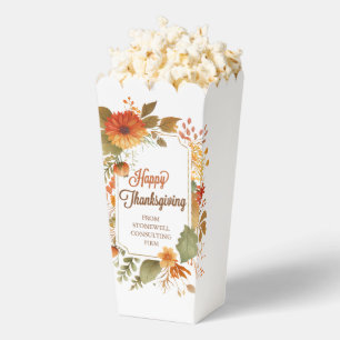 Angepasste Herbstblumen-Thanksgiving-Party Geschenkschachtel