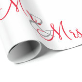 Angepasste Herr und Frau Geschenkpapier (Rolleneckpunkt)