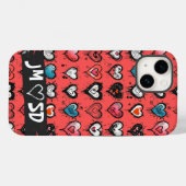 Angepasste herzerkrankte Graffiti Valentine Case-Mate iPhone Hülle (Rückseite (Horizontal))