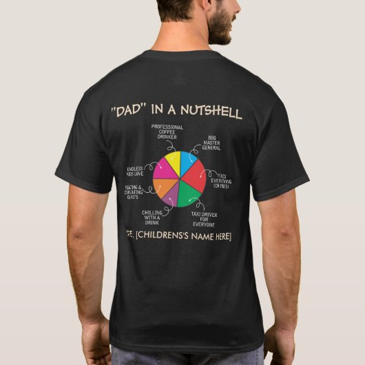 Angepasste Hobbys des Vaters T-Shirt (Rückseite)