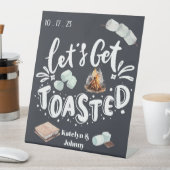 Angepasste Hochzeit für uns Sockelschild (In Situ)