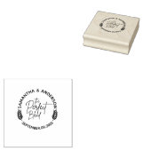 Angepasste Hochzeitnamen und Datum | Die perfekte Gummistempel (Stempel)