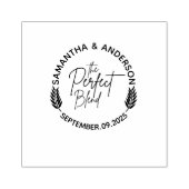Angepasste Hochzeitnamen und Datum | Die perfekte Gummistempel (Prägung)