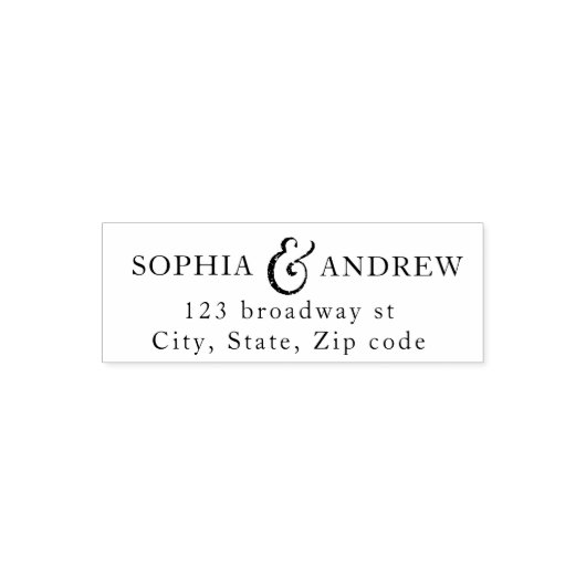 Angepasste Hochzeitsadresse Permastempel (Design)