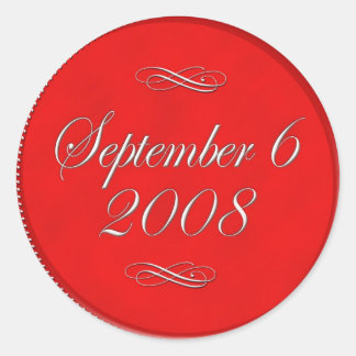 Angepasste Hochzeitsticker für Geschenktaschen Runder Aufkleber