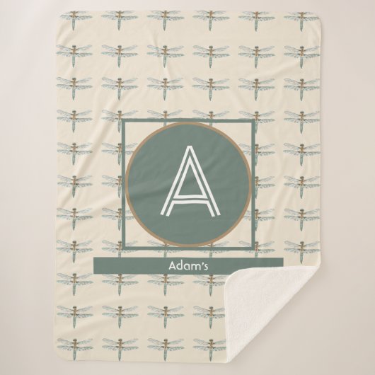 Angepasste Initial- und Namensdrache Fly Trendy Sherpadecke (Vorderseite)