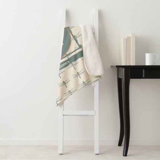 Angepasste Initial- und Namensdrache Fly Trendy Sherpadecke (Beispiel)