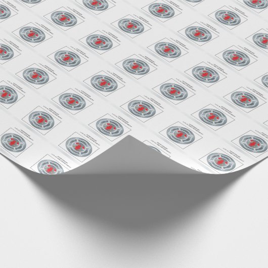 Angepasste, Jubiläumsfeier mit Feuerwehr Geschenkpapier (Ecke)