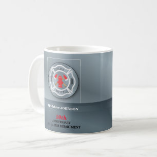 Angepasste, Jubiläumsfeier mit Feuerwehr Kaffeetasse