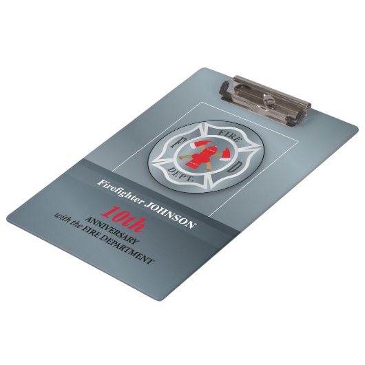 Angepasste, Jubiläumsfeier mit Feuerwehr Klemmbrett (Schrägansicht)