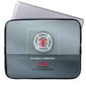 Angepasste, Jubiläumsfeier mit Feuerwehr Laptopschutzhülle (Vorderseite)