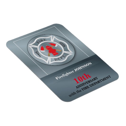 Angepasste, Jubiläumsfeier mit Feuerwehr Magnet (Rechte Seite)
