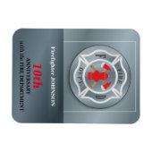 Angepasste, Jubiläumsfeier mit Feuerwehr Magnet (Horizontal)