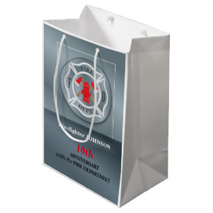 Angepasste, Jubiläumsfeier mit Feuerwehr Mittlere Geschenktüte