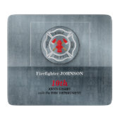 Angepasste, Jubiläumsfeier mit Feuerwehr Schneidebrett (Vorderseite)