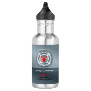 Angepasste, Jubiläumsfeier mit Feuerwehr Trinkflasche