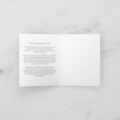 angepasste Jubiläumsskriptkarte Dankeskarte (Innenseite)