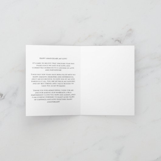 angepasste Jubiläumsskriptkarte Einladung (Innenseite)