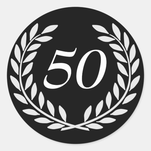 Angepasste Jubiläumszeit Runder Aufkleber (Vorderseite)