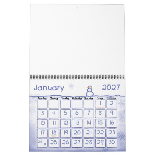 Angepasste Kalenderzeiten Kalender (Jan 2027)