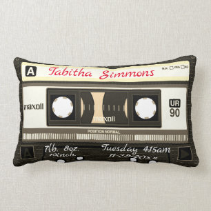 Angepasste Kassette Mixtape Geburt, Jeder Tag Kiss Lendenkissen
