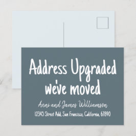 Angepasste minimale Adresse wurde aktualisiert, wi Postkarte