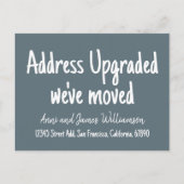 Angepasste minimale Adresse wurde aktualisiert, wi Postkarte (Vorderseite)