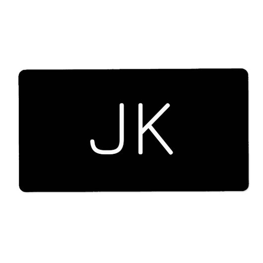 Angepasste minimalistische Initialnamen (Vorne)