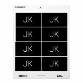 Angepasste minimalistische Initialnamen (Vorne)