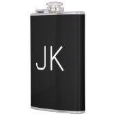 Angepasste minimalistische Initialnamen Flachmann (Links)