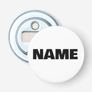Angepasste minimalistische Initialnamen Flaschenöffner