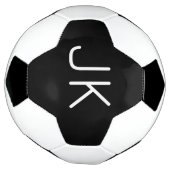 Angepasste minimalistische Initialnamen Fußball (Gedreht)