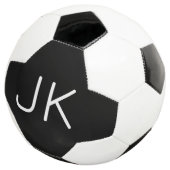 Angepasste minimalistische Initialnamen Fußball (Dreiviertel)