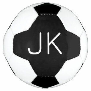 Angepasste minimalistische Initialnamen Fußball