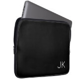 Angepasste minimalistische Initialnamen Laptopschutzhülle (Vorne Rechts)