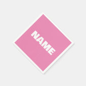 Angepasste minimalistische Initialnamen Serviette (Ecke)