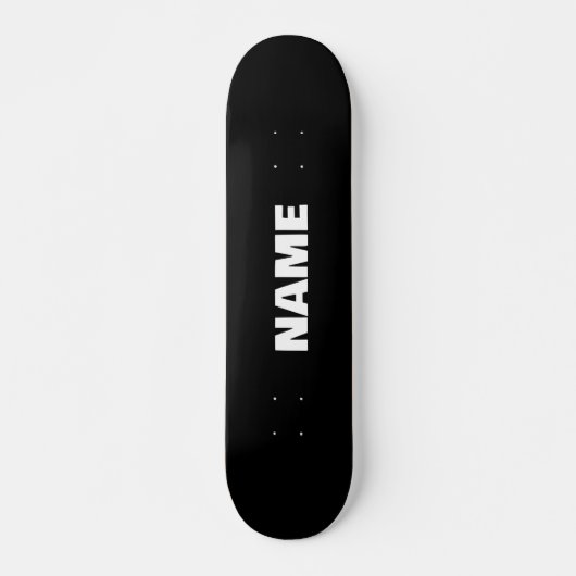 Angepasste minimalistische Initialnamen Skateboard (Vorne)