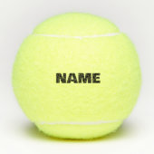 Angepasste minimalistische Initialnamen Tennisbälle (Vorderseite)