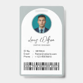 Angepasste Mitarbeiter-ID Ausweis (Vorderseite)