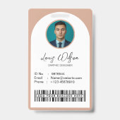 Angepasste Mitarbeiter-ID Ausweis (Vorderseite)