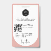 Angepasste Mitarbeiter-ID Ausweis (Rückseite)