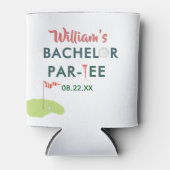 Angepasste moderne Bachelor Par-T Golfer Name Datu Dosenkühler (Vorderseite)